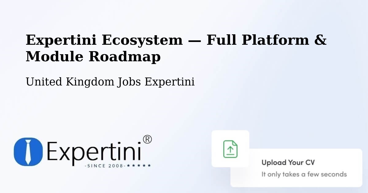 Expertini Ecosystem — Full Platform & Module Roadmap – Bourne End